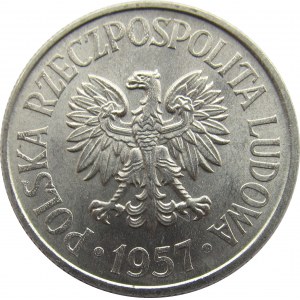 Polska, PRL, 50 groszy 1957, UNC