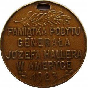 Polska, II RP, medal, Wizyta gen. J. Hallera w USA