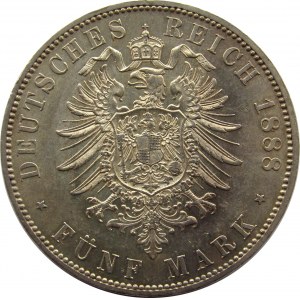 Niemcy, Prusy, 5 marek 1888, Fryderyk