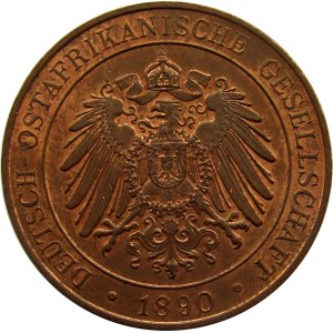 Niemiecka Afryka Wschodnia, 1 pesa 1890, UNC