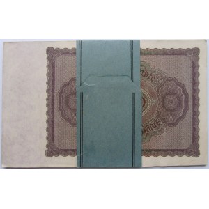 Niemcy 1871-1924, paczka banknotów 100000 marek 1923, UNC