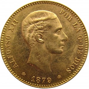 Hiszpania, Alfonso XII, 25 peset 1879