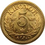 Szwecja, Oskar II, 5 koron 1899, UNC