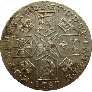 Wielka Brytania, Jerzy III, szyling 1787, UNC