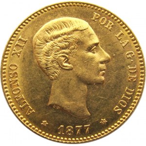 Hiszpania, Alfonso XII, 25 peset 1877