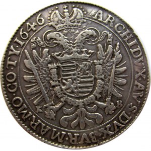 Austria, Ferdynand III, talar 1646 K B, Kremnica