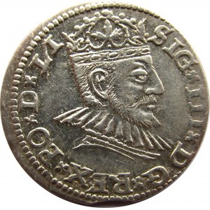 Zygmunt III Waza, trojak 1591, Ryga, nienotowany u Igera!