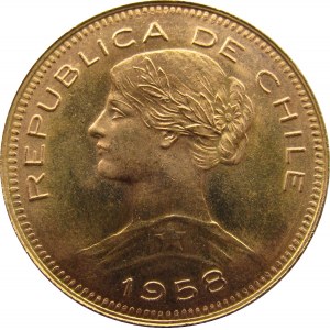 Chile, 100 pesos 1958, UNC