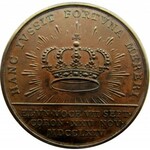 Polska, Stanisław A. Poniatowski, medal koronacyjny 1764, brąz, piękny!