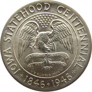 USA, 50 centów 1946, Iowa Statehood Centennial, UNC