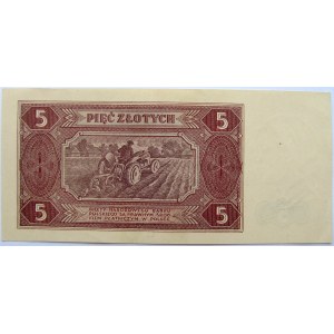 Polska, RP, 5 złotych 1948, seria AW, UNC