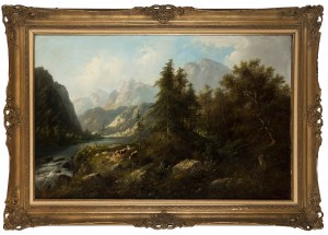 Eduard Boehm (1830-1890), Paesaggio alpino