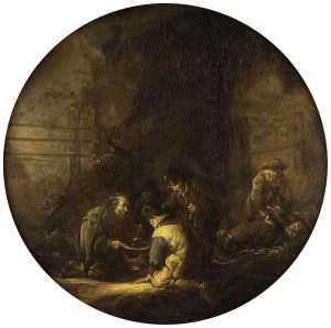 Benjamin Cuyp (1612 Dordrecht - 1652), Scena di genere