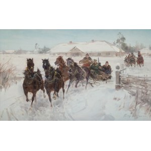 Ignacy Zygmuntowicz (1875 Warsaw-1947 Łódź), On the hunt