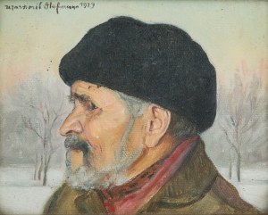 Wlastimil Hofman (1881 Praga - 1970 Szklarska Poręba), Głowa mężczyzny, 1929 r.