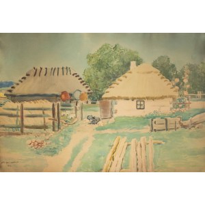 Stanisław Masłowski (1853 Włodawa - 1926 Varsovie), Paysage rural, 1924.