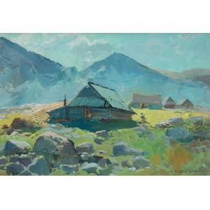 Leszek Stanko (1924 Sosnowiec-2010 Katowice), Huts in the Tatra Mountains