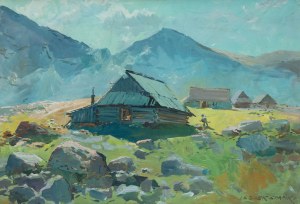 Leszek Stanko (1924 Sosnowiec-2010 Katowice), Huts in the Tatra Mountains