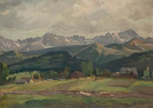 Michał Stańko (1901 Sosnowiec - 1969 Zakopane), Paesaggio dei Tatra, 1951.