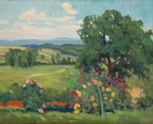 Antoni Procajłowicz (1876 Rodatycze/Galizia - 1949 Cracovia), Paesaggio, 1941.