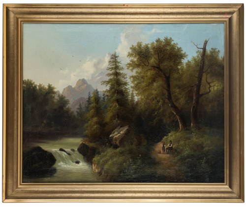 Eduard Boehm (1830-1890), Nad potokiem górskim