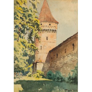 Tadeusz Nartowski (1892 Zręby pri Łomži - 1971 Štetín), veža pri Floriánskej bráne v Krakove
