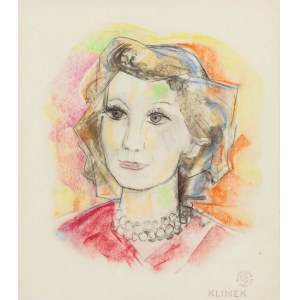 Ludwik Klimek (1912 Skoczów - 1992 Nice), Portrait de femme