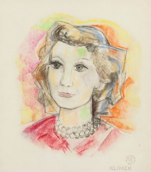 Ludwik Klimek (1912 Skoczów - 1992 Nice), Portrait de femme