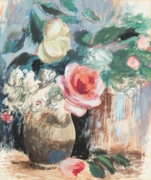 Abraham Weinbaum (1890 Kamieniec Podolski - 1943 Sobibór), Flowers in a vase