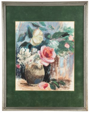 Abraham Weinbaum (1890 Kamieniec Podolski - 1943 Sobibór), Flowers in a vase