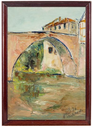 Włodzimierz Terlikowski (1873 Poraj - 1951 Paryż), Widok na most, 1936 r.