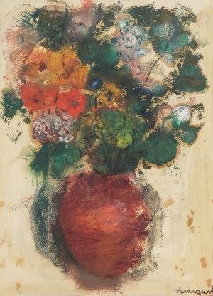 Joachim Weingart (1895 Drohobych - 1942 Auschwitz), Flowers in a vase, circa 1930.