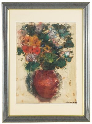 Joachim Weingart (1895 Drohobych - 1942 Auschwitz), Fleurs dans un vase, vers 1930.