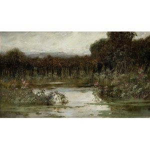 Enrique Serra (1859-1918), Landscape with a spillway