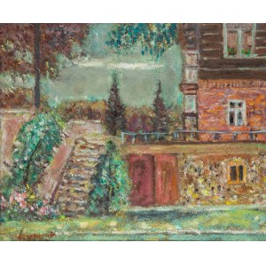 Czesław Rzepiński (1905 Strusowa presso Trembowla - 1995 Cracovia), Cortile di Lanckorona, 1979.