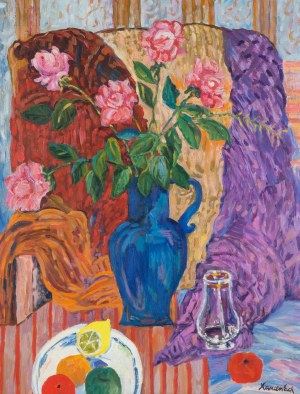 Jan Szancenbach (1928 Krakow - 1998 there), Roses, 1997.
