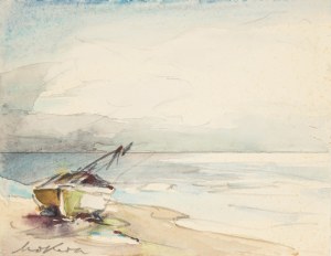 Marian Mokwa (1889 Malary - 1987 Sopoty), Lodž na pobreží