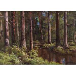 Ludwik Werner (1900-1961), Ruscello nella foresta