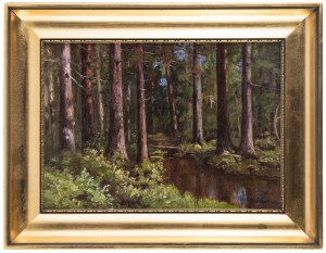 Ludwik Werner (1900-1961), A stream in the forest