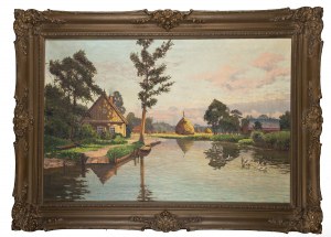 Ernst Hugo Lorenz-Murowana (1872 Murowana Goślina - 1954 Berlino), Paesaggio fluviale
