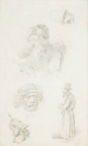 Henry Pillati (1832-1894), Croquis de personnages