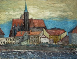 Jozef Halas (1927 Nowy Sacz - 2015 Wroclaw), Church of the Blessed Virgin Mary on the Sand in Wroclaw
