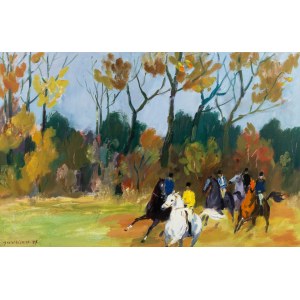 Jozef Korolkiewicz (1902 -1988), Horseback ride, 1977.