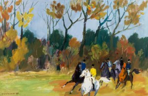 Jozef Korolkiewicz (1902 -1988), Horseback ride, 1977.