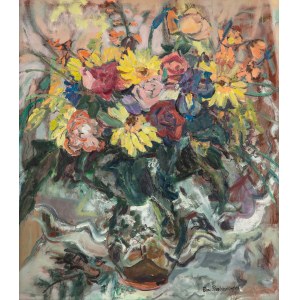 Ewa Przebindowska (née en 1944), Hérissons et roses, 1997