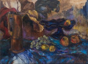 Wanda Wedecka (1919 Gomeľ - 2011 Varšava), Zátišie s jablkami, 1991