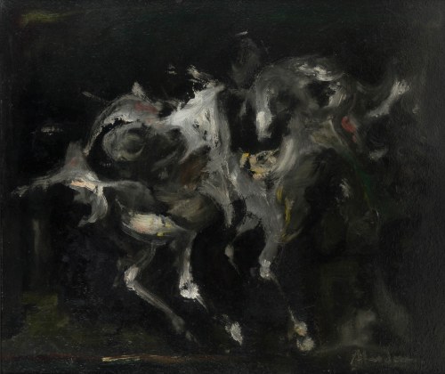 Alfred Aberdam (1894 Lwów - 1963 Paryż), Kompozycja z koniem