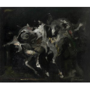 Alfred Aberdam (1894 Lviv - 1963 Paris), Composition with a horse