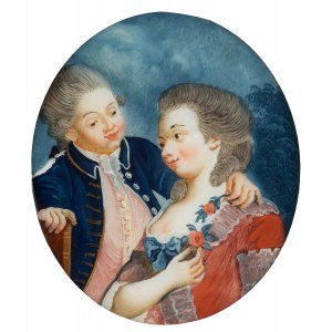 MN - French school (18th century), Court couple