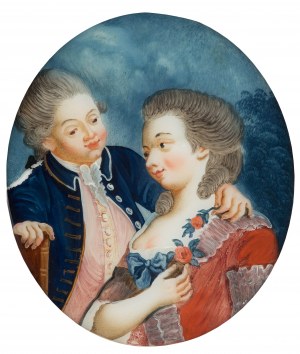 MN - École française (XVIIIe siècle), Couple de cour